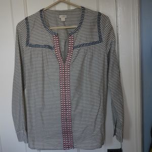 J. Crew Women's Embroidered Top Size S